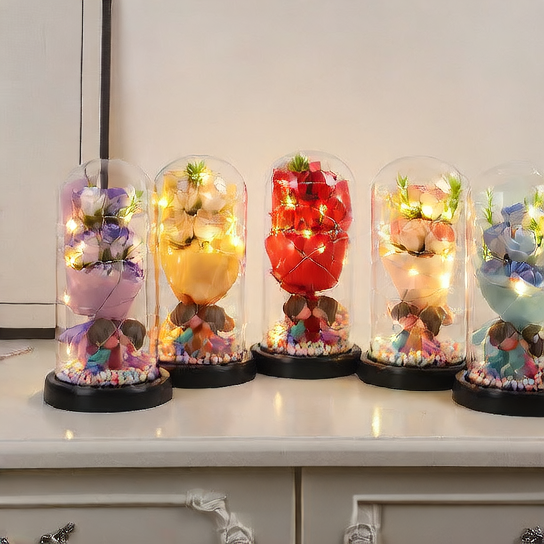 Bouquet soap flower night light