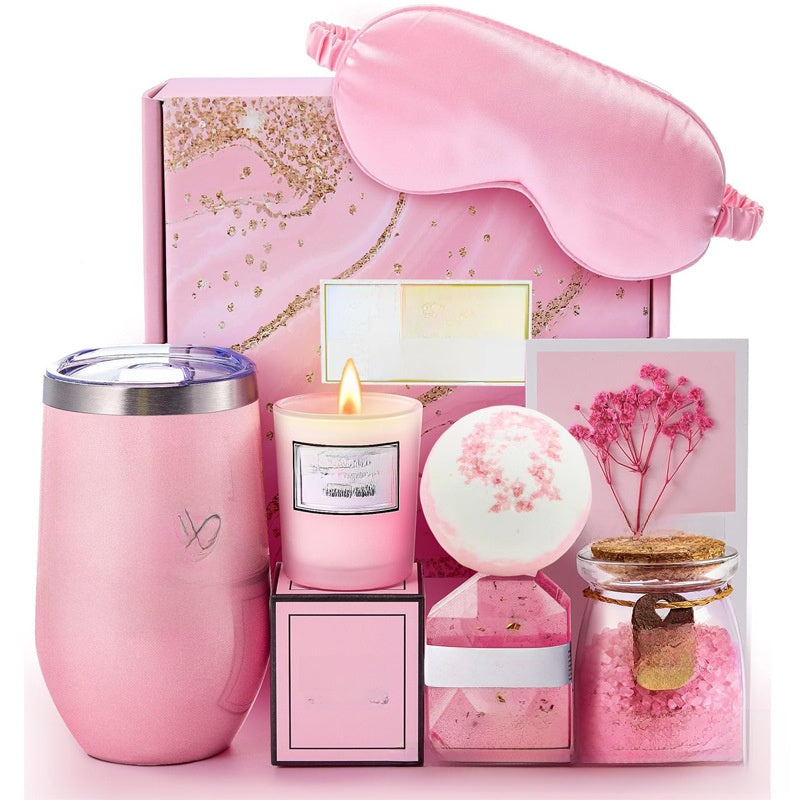 Pink and Purple Spa Gift Box Set